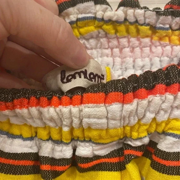 LemLem Striped Elastic Waist Shorts Size Small EUC - Picture 3 of 4